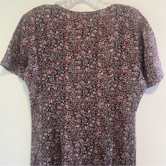 Vintage 90s Ditsy Floral Cottagecore Maxi Dress - Picture 7 of 13